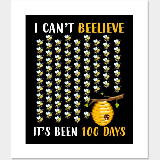 I Can_t Believe It_s Been 100 Days Teacher Boy Girl Gift Shirt Wall Art by HomerNewbergereq